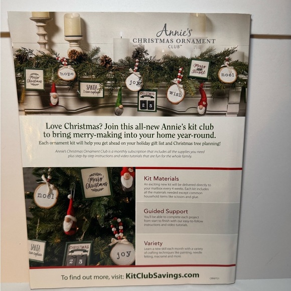 Annie’s Christmas Crochet Knit Sew Quilt Magazine - Picture 2 of 2